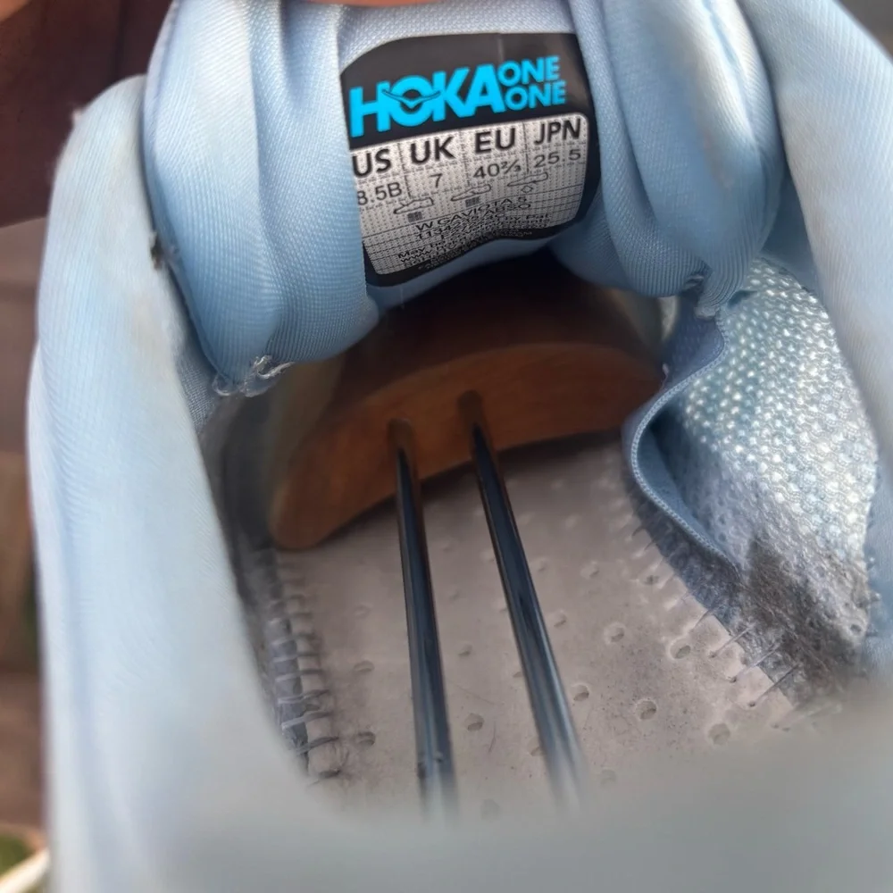 Hoka One One light blue